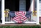 2PCS Patriotic Wreath Bows, American Flag Stars and Stripes Ribbon Bows for 4th of July Decor, Independence Day Indoor Outdoor Wreath Ornament Supplies